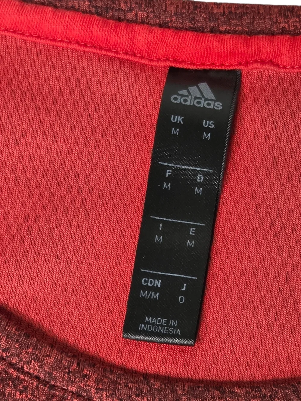 adidas Coral Red Men's Performance Tank Top